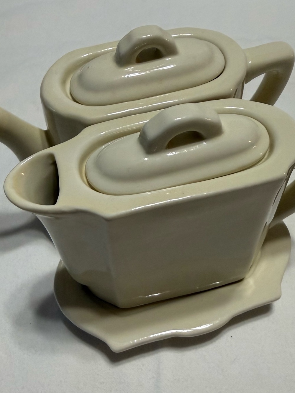 Restoration Hardware Ivory Ceramic Tea Set